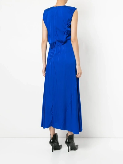 Shop Ellery Oblivion Asymmetrical Dress In Blue