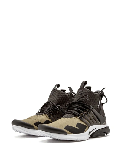 Shop Nike X Acronym Air Presto Mid "medium Olive" Sneakers In Black