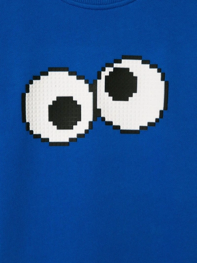Mostly Heard Rarely Seen 8-bit Cookie Cookie Print Sweatshirt In Blue