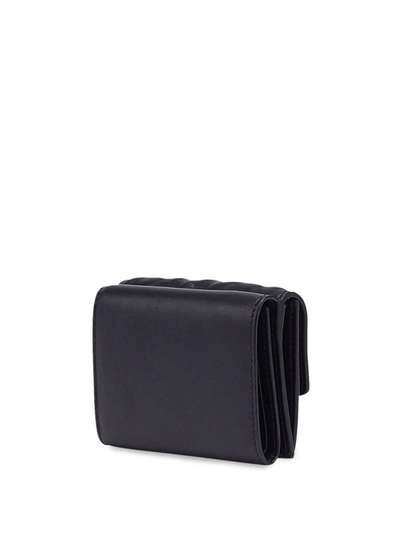 Shop Fendi Monogram Pattern Wallet In Black