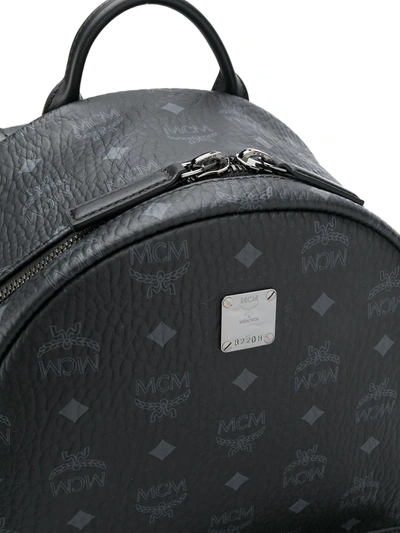 Mcm Large Stark Studded Backpack In Black