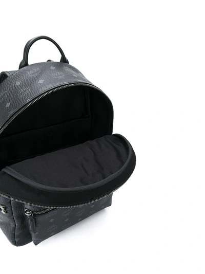 Mcm Large Stark Studded Backpack In Black