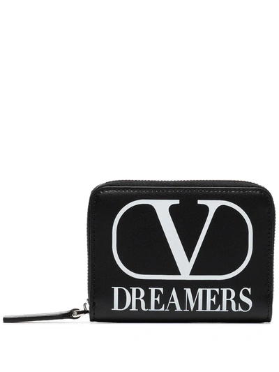 Shop Valentino Vltn Dreamers Hanging Wallet In Black