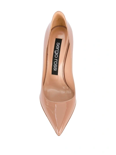 Shop Sergio Rossi Godiva Pumps In Neutrals