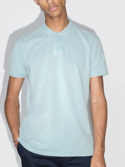 Shop Orlebar Brown Jarrett Cotton Polo Shirt In Blue