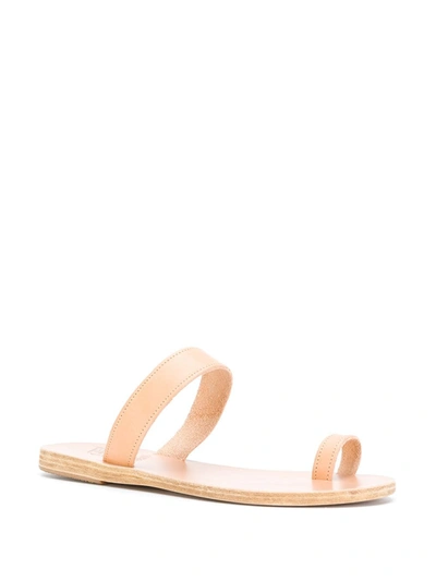 Shop Ancient Greek Sandals Thalia Flat Sandals In Neutrals