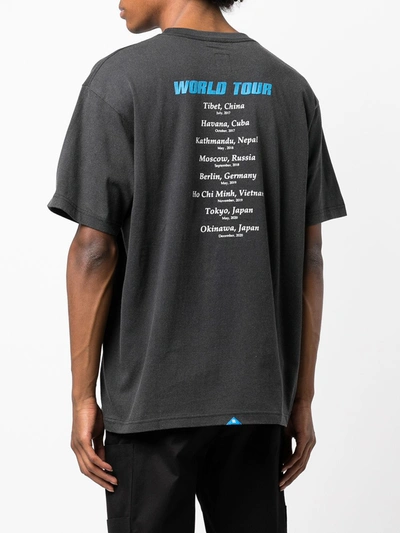 Liberaiders World Tour Logo-print T-shirt In Grey