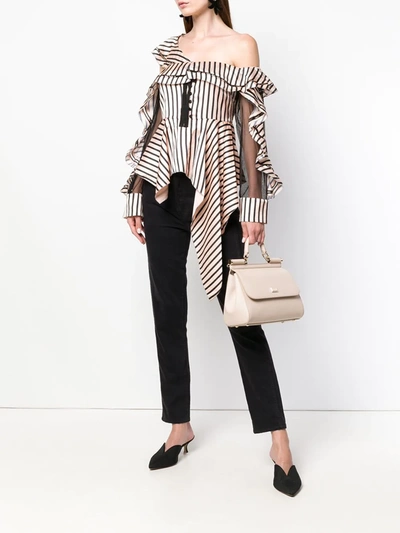 Dolce & Gabbana Sicily Shoulder Bag In Neutrals