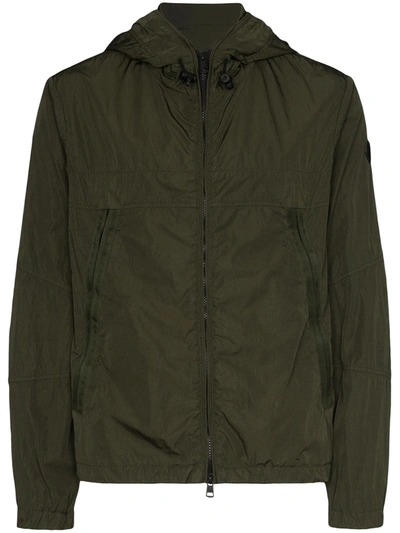 Shop Moncler Grimpeurs Hooded Soft Shell Ski Jacket In Green