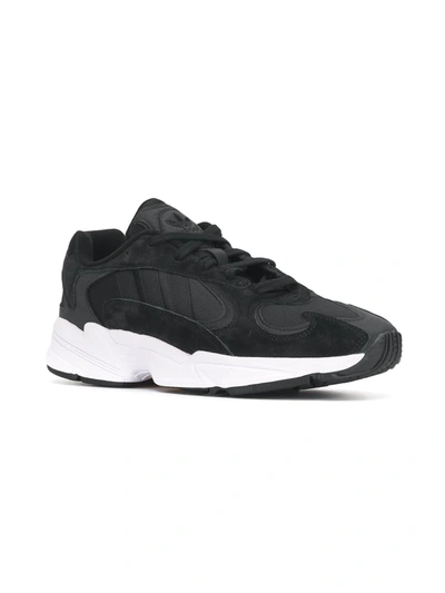 Adidas Originals Yung Core Black Nabuck Sneakers In Black