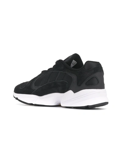 Adidas Originals Yung Core Black Nabuck Sneakers In Black