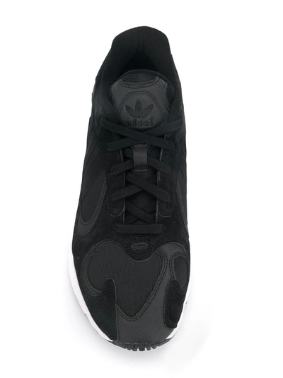 Adidas Originals Yung Core Black Nabuck Sneakers In Black