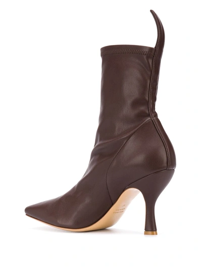 Shop Gia Couture Soraya Square-toe Ankle Boots In Brown