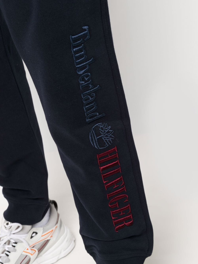 Shop Tommy Hilfiger Tapered-leg Track Pants In Blau