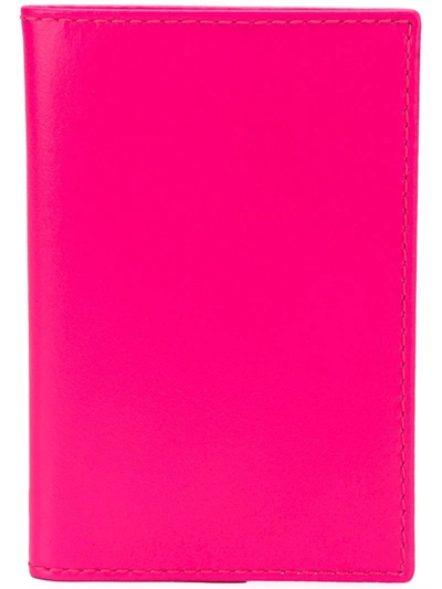 Shop Comme Des Garçons Inner Stripes Wallet In Pink