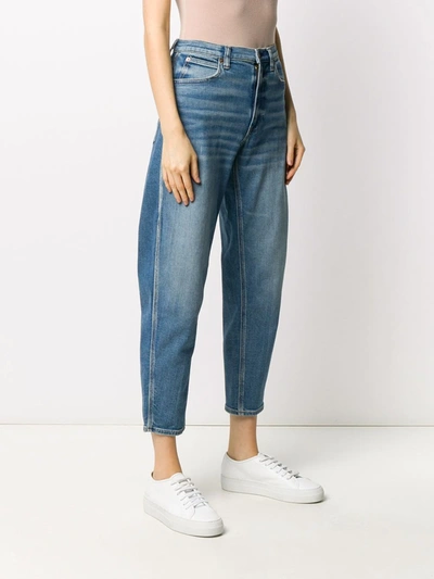 Shop Polo Ralph Lauren High-rise Cropped Jeans In Blue
