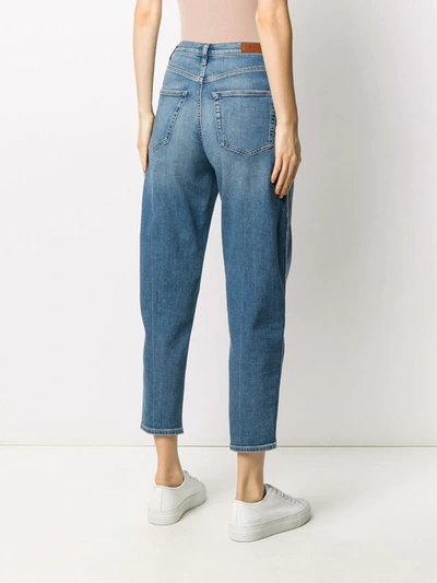 Shop Polo Ralph Lauren High-rise Cropped Jeans In Blue