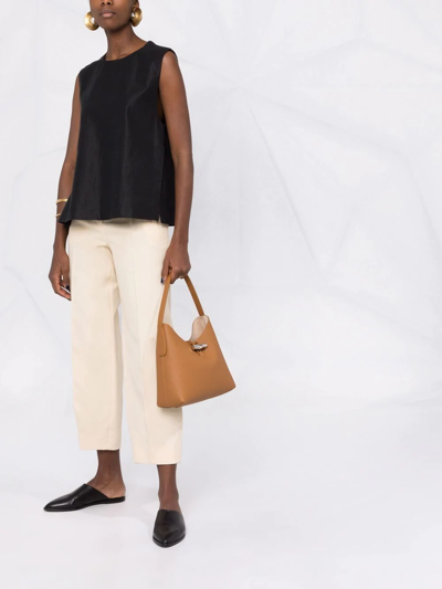 Longchamp Medium Roseau Shoulder Bag In Brown | ModeSens
