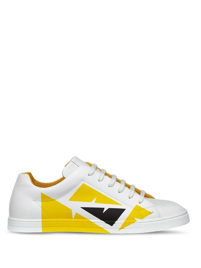 Shop Fendi Bag Bugs Low-top Sneakers In White