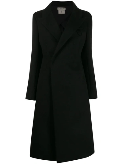 Shop Bottega Veneta Single Breasted Coat In Black