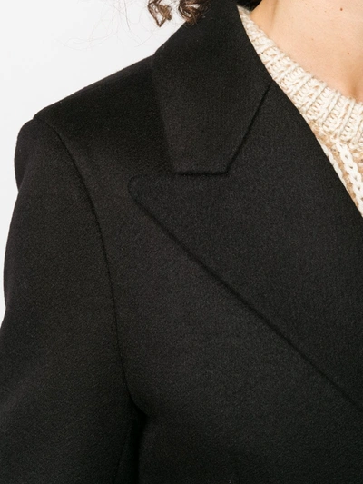 Shop Bottega Veneta Single Breasted Coat In Black
