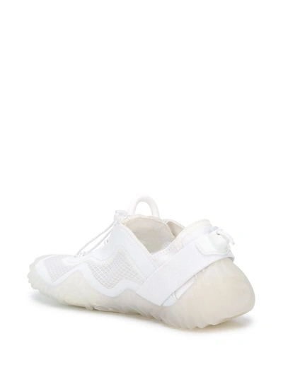 Kenzo Drawstring Logo-patch Sneakers In White