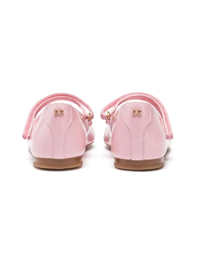 Dolce & Gabbana Kids' Mary Jane Ballerina Shoes In Pink