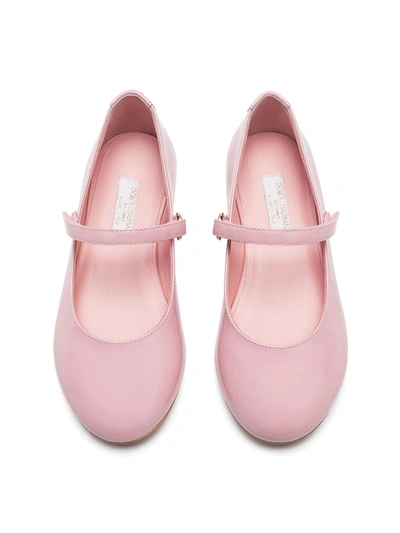 Dolce & Gabbana Kids' Mary Jane Ballerina Shoes In Pink