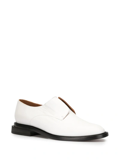 Shop Clergerie Rayane Laceless Oxford Shoes In White