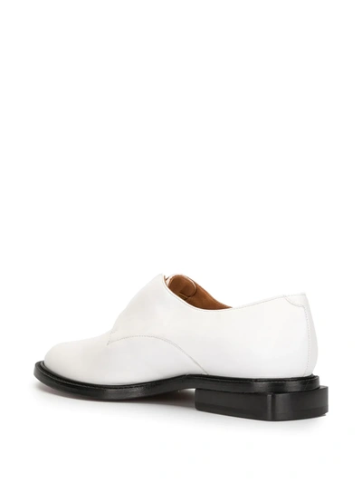 Shop Clergerie Rayane Laceless Oxford Shoes In White