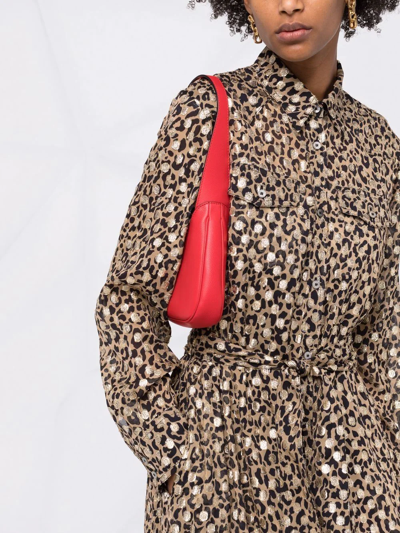 Shop Golden Goose Leopard-print Shirt Dress In Neutrals