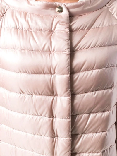 HERNO 拉链羽绒夹克 - 粉色