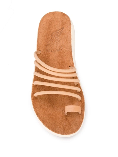 Shop Ancient Greek Sandals Hypatia Strappy Sandals In Neutrals