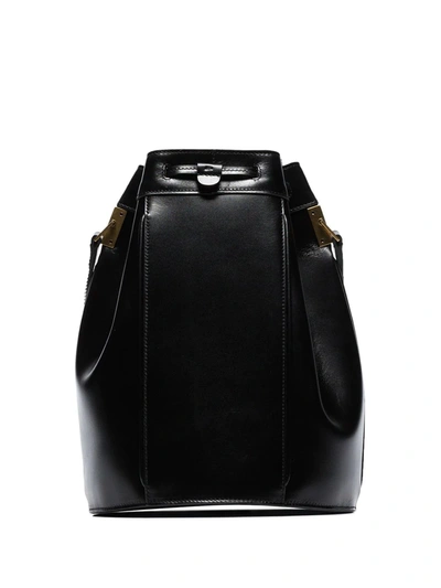 Shop Saint Laurent Medium Talitha Bucket Bag In Black