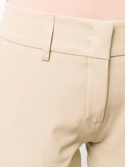 Shop Piazza Sempione Slim-fit Cropped Trousers In Neutrals