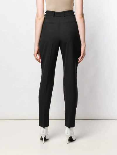 GIVENCHY PLEATED HIGH-RISE TROUSERS - 黑色
