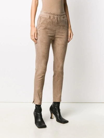 Shop Arma Slim-fit Pull-on Trousers In Neutrals