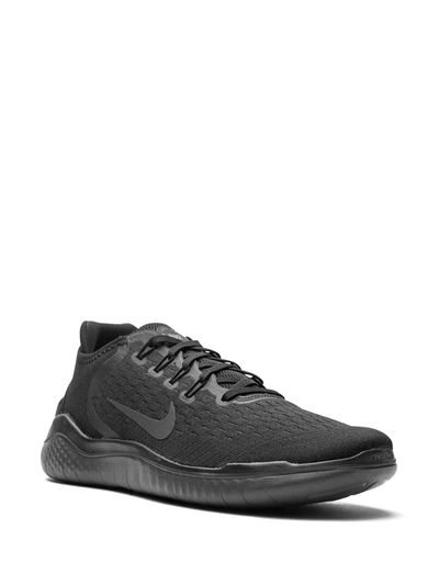 Nike Free Rn 2018 942836-002 Mens Black/anthracite Running Shoes Size 8.5 Clk499 In Black