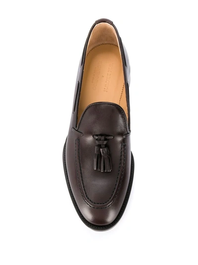 Shop Scarosso William Tassel Loafers In Brown