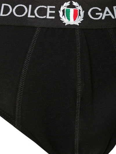Dolce & Gabbana Brando Briefs In Two-way Stretch Cotton Jersey In Black