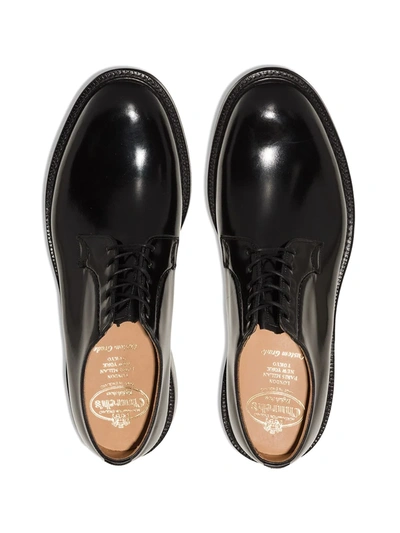 Church's Black Leather Lace Up Shoes In Schwarz
