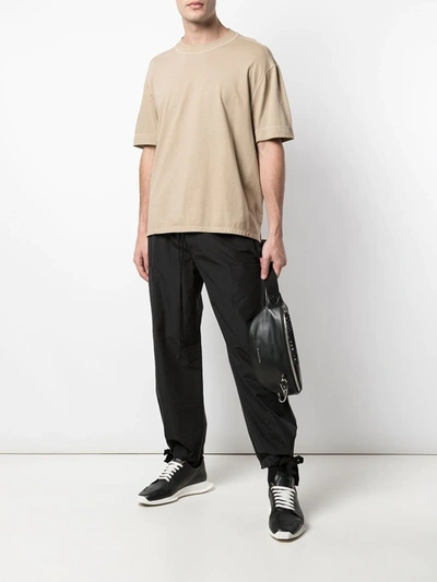 Shop Song For The Mute Tie Detail Track Pants In Black