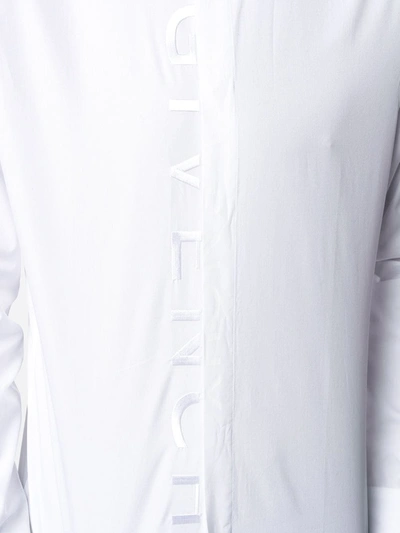 Givenchy Paris Embroidered Classic Fit Cotton Poplin Button-down Shirt In White
