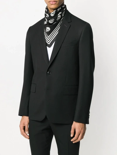 Alexander Mcqueen Skull-print Scarf In Black