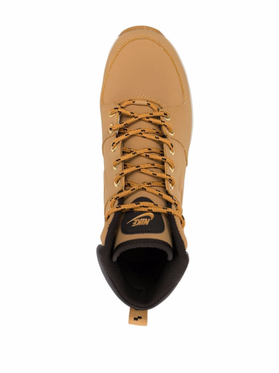 Shop Nike Manoa Sneaker Boots In Yellow