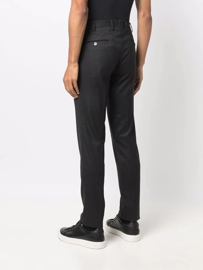 Pt01 Slim-fit Tailored Trousers In Grau