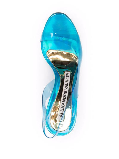 Shop Alexandre Vauthier Open-toe High-heel Sandals In Blue