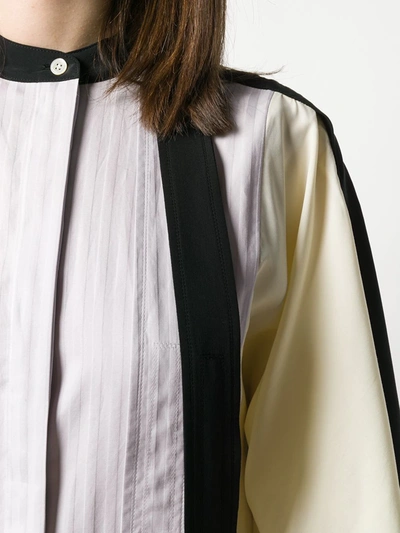 Shop Jw Anderson Multi-layered Midi Dress In Neutrals