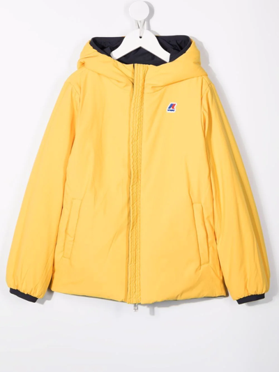 K-way Chest Logo-print Jacket In Yellow