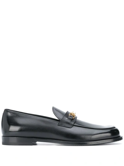 Shop Bally B-detail Loafers In Black